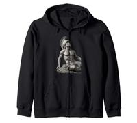 Statue Grecque Classique d'Achille Sculpture Art Graphique Sweat à Capuche
