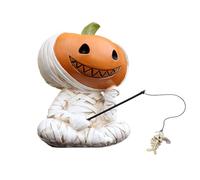 Statue Halloween - Mummia Con Testa Di Zucca Che, Decorazione Gotica Spaventosa Librerie Stanza Giardino Scrivania Tavolo Festa Natale | Décor Horreur Gotico Arredamento Casa Libreria Scrivani