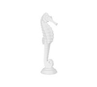 Statue hippocampe en résine blanche 45 cm