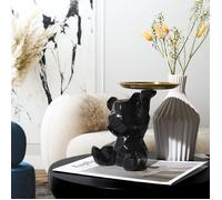 Statue - Home Deco Factory - Ourson - Vide-poche - Noir
