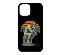 Statue Humoristique Gamer Thinker Humour Rétro Penseur de Jeu Vidéo Coque pour iPhone 12 Mini