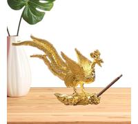 Statue Incenseholder Metal Cone Burner Charcoal Tray Sculpture Ornament Temple Shrine Meditation Altar Home Office Patio Balcony Zen Spiritual Collectible Art Decor