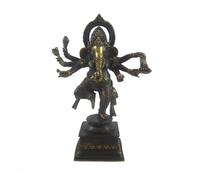 Statue - Indienne - Ganesh - Bronze massif - 30cm - Décoration ethnique