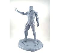 Statue Iron Man 3D - Résine de haute qualité - 20 cm - Non peinte - A peindre à la main - Fan Art pour collectionneurs