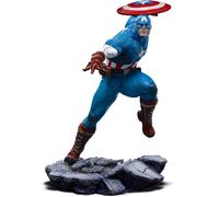 Statue - IRON STUDIOS - Captain America - Diorama Infinity Gauntlet - Résine - 1/10