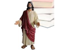 Statue Jésus De Jardin | Sculpture Religieuse En Robe Avec Les Bras Ouverts | Statue Du Sacré-Cœur De Jésus | Pour Bureau Thanksgiving Vacances Anniversaire Fête Bureaux Maison Chambre Pièce Manteau
