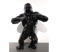 Statue - King Kong - Noir - Sculpture géométrique moderne - Décoration intérieure - Design contemporain