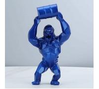 Statue - LARGEIGHT - King Kong - Résine - 20 cm - Couleur bleue