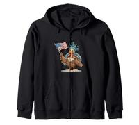 Statue Liberty Turquie Costume Patriotique Garçons et Filles Sweat à Capuche