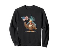 Statue Liberty Turquie Costume Patriotique Garçons et Filles Sweatshirt