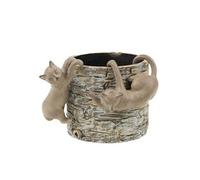 Statue : Lot de 2 chats rigolo à suspendre - Amadeus - - Résine G