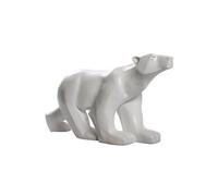 Statue L'ours Blanc de François Pompon e, résine blanche - Hauteur 34.5 cm - Longueur 65 cm - Profondeur 19 cm
