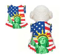 Statue M Vêtements pour petits chiens - Tenue d'été mignonne pour chiot, vêtements doux et respirants pour chat