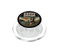 Statue Moai Île de Pâques Rapa NUI PopSockets PopGrip pour MagSafe