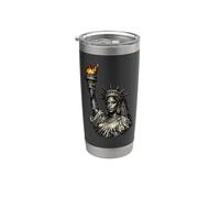 Statue noire de la Liberté, États-Unis, Mois de l'histoire Gobelet isotherme en acier inoxydable double paroi
