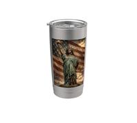 Statue noire de la Liberté, États-Unis, Mois de l'histoire Gobelet isotherme en acier inoxydable double paroi