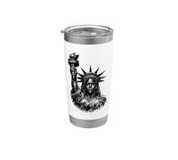 Statue noire de la Liberté, États-Unis, Mois de l'histoire Gobelet isotherme en acier inoxydable double paroi