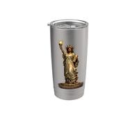 Statue noire de la Liberté, États-Unis, Mois de l'histoire Gobelet isotherme en acier inoxydable double paroi