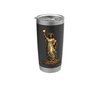 Statue noire de la Liberté, États-Unis, Mois de l'histoire Gobelet isotherme en acier inoxydable double paroi