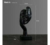 Statue nordique vintage du silence est de l'or,sculptures de penseur en résine FigAuckland,décor à la maison,artisanat en résine,décor de bureau,art moderne,decoration maison,decoration - Type F01