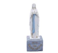 Statue Notre Dame de Lourdes au Rocher Taille 18 cm, avec l'inscription Que Soy Era immaculada councepciou, expédié de Lourdes.