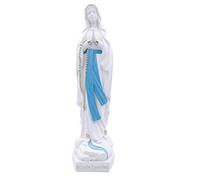 Statue Notre Dame de Lourdes. La Vierge est sur Un Rocher traversé par Un ruisseau. sur Un Socle Hexagonal. Taille 50 cm, expédié de Lourdes.