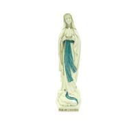 Statue Notre Dame de Lourdes Lumineuse. La Vierge se Tient sur Un Rocher traversé par Un ruisseau. Le Tout sur Un Socle Hexagonal. Taille 20 cm, expédié de Lourdes.