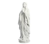 Statue Notre Dame de Lourdes - Résine blanche - 10 cm