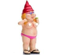 Statue Nudiste de Haute Qualité,Nains de Jardin Intensibles Nus et Coquins,Décoration de la Vie,Cadeau Amusant,1 Paire - Type Red Hat