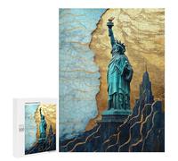 Statue of Liberty Art Print Puzzle 1000 Pièces Educa Jouet en Bois Cadeau Unique Décoration Intérieure Jeu Éducatif Challenge Toy Adultes Et Enfants À Partir De 14 Ans 500 PCS
