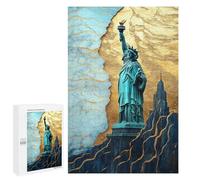 Statue of Liberty Art Print Puzzle 1000 Pièces Educa Jouet en Bois Cadeau Unique Décoration Intérieure Jeu Éducatif Challenge Toy Adultes Et Enfants À Partir De 14 Ans 1000 PCS