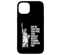 Statue of Liberty Give Me Your Tired Your Poor Labor Day Coque pour iPhone 13