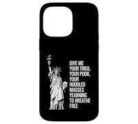 Statue of Liberty Give Me Your Tired Your Poor Labor Day Coque pour iPhone 14 Pro Max