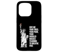 Statue of Liberty Give Me Your Tired Your Poor Labor Day Coque pour iPhone 15 Pro