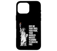 Statue of Liberty Give Me Your Tired Your Poor Labor Day Coque pour iPhone 16 Pro Max