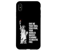 Statue of Liberty Give Me Your Tired Your Poor Labor Day Coque pour iPhone XS Max