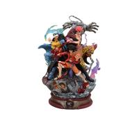 Statue One Piece Lx Trois Capitaines - Wano Arc Luffy, Kid & Law, modèle GK, cadeau de collection d'anime 24cm