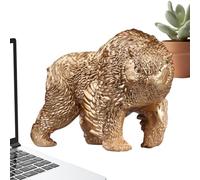 Statue Ours Extérieur | Statue d'pour Jardin | Sculpture Animale Originale avec Design Tête de pour Décorations Extérieures Jardin Pelouse Porche