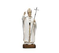 Statue PABEN Jean Paul 2 Blanc et Or Métal 21 cm Classique Table Montage sur table