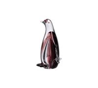 Statue : Pingouin 21 cm - - Rouge - Verre