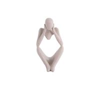 Statue polyrésine Present Time Dreaming Gris 11x21 cm