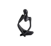Statue polyrésine Present Time Imagine Noir 10x23,5 cm