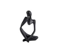 Statue polyrésine Present Time Imagine Noir 10x23,5 cm