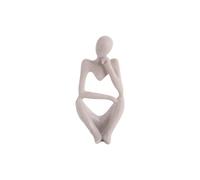Statue polyrésine Present Time Wondering Gris 9,5x23,5 cm
