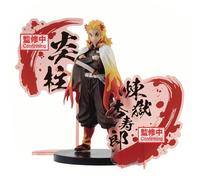 Statue Rengoku Kyojuro avec Acrylique Rouge 17Cm