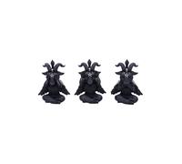 Nemesis Now Figurine Cult Cuties Three Wise Baphoboo 13 cm Noir Enfants