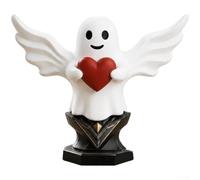 Statue Résine Cœur Peinte à la Main pour déco Statue Résine | Style minimaliste , finition lisse, pour idéal salon pour chambre, détails peints main, résine durable