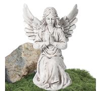 Statue, résine de pelouse de Jardin pour Patio-Statues de Jardin religieuses, Statue d'ange extérieure, décoration d'europe du Nord p