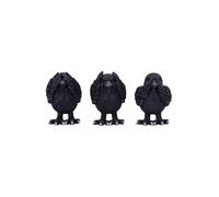 Nemesis Now – Trois Corbeaux de la Sagesse – Noir, 8,7 cm (B6023V2)