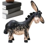 Statue rustique de style rustique pour bibliothèque | Sculpture d'animal rustique en résine pour maison, ferme, hôtel, salle d'étude, salon, entrée, bibliothèque, bureau